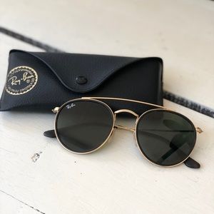 RayBan Round Double Bridge Sunglasses
